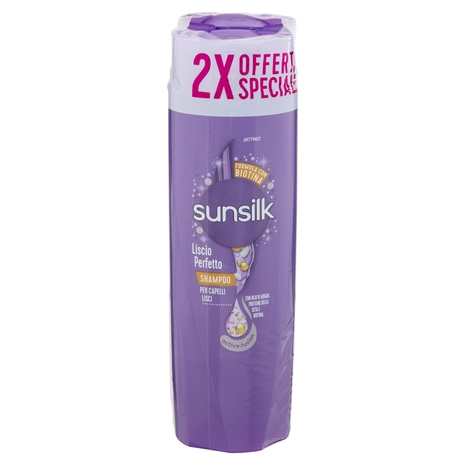 sunsilk Liscio Perfetto Shampoo per Capelli Lisci 2  x 250 ml